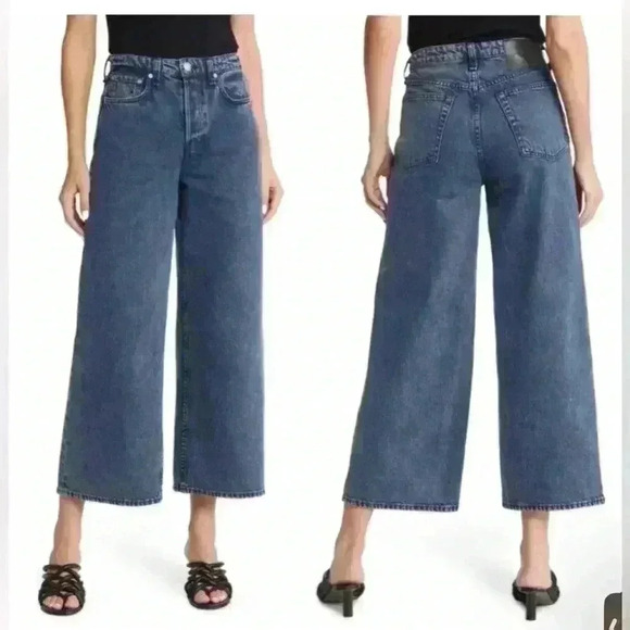 rag & bone Denim - Rag & Bone Maya High Rise
Ankle Wide Leg Women's Jeans size 25 NWT